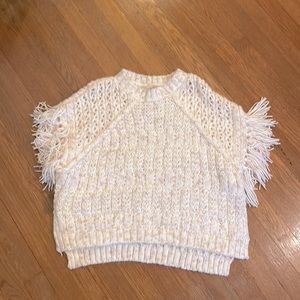 Cream boho shawl